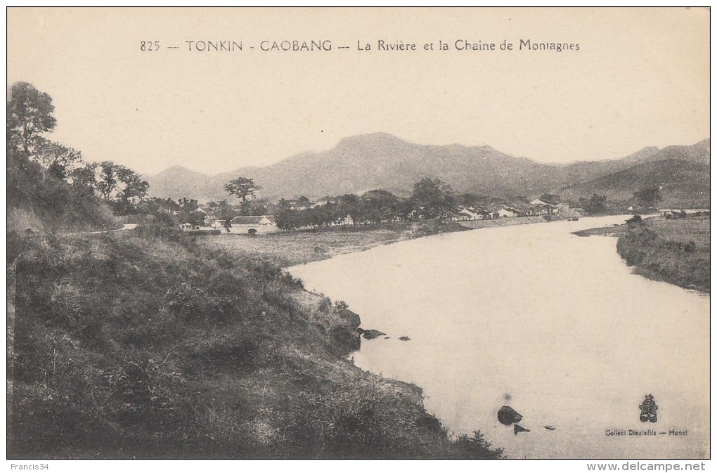 CPA - Caobang - La Rivière Et La Chaine De Montagnes - Vietnam