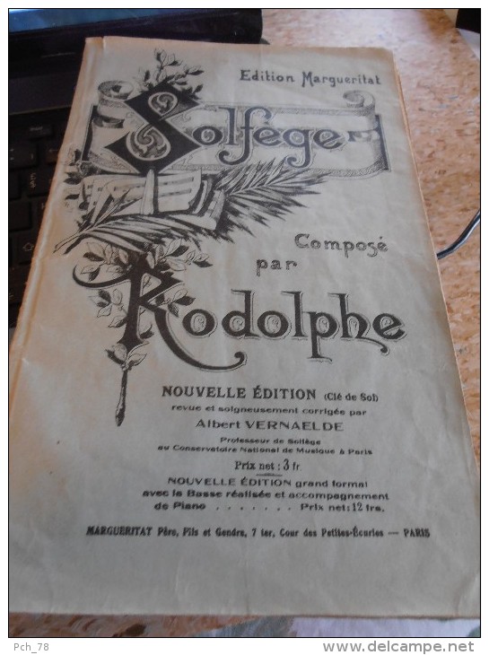 Solfège Composé Par RODOLPHE - Editiion Margueritat - Textbooks