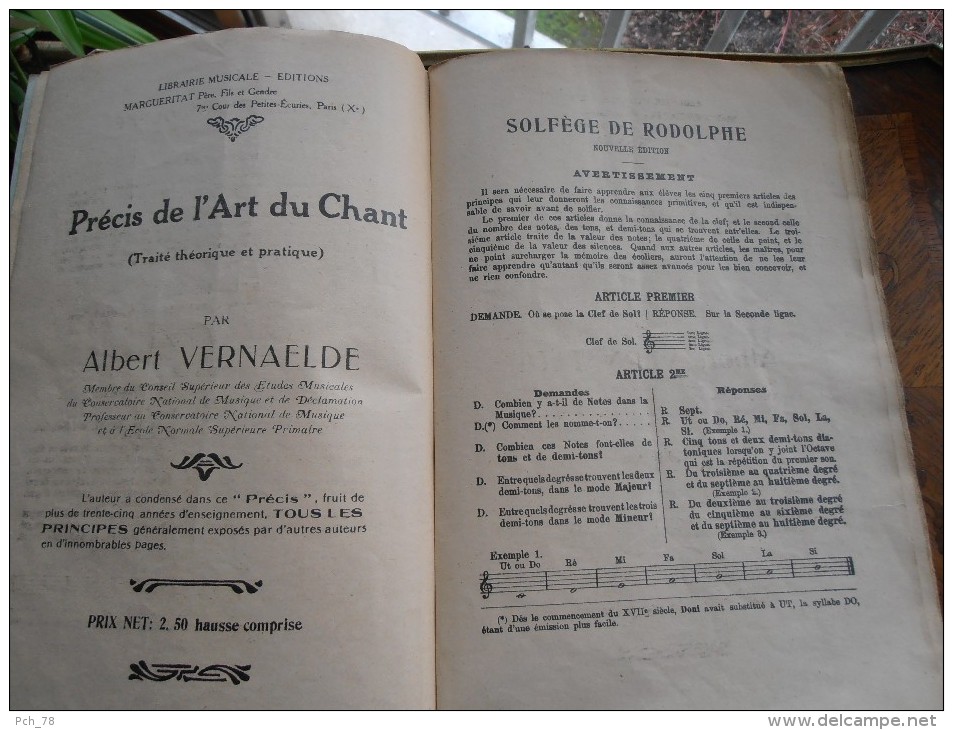 Solfège composé par RODOLPHE - Editiion Margueritat