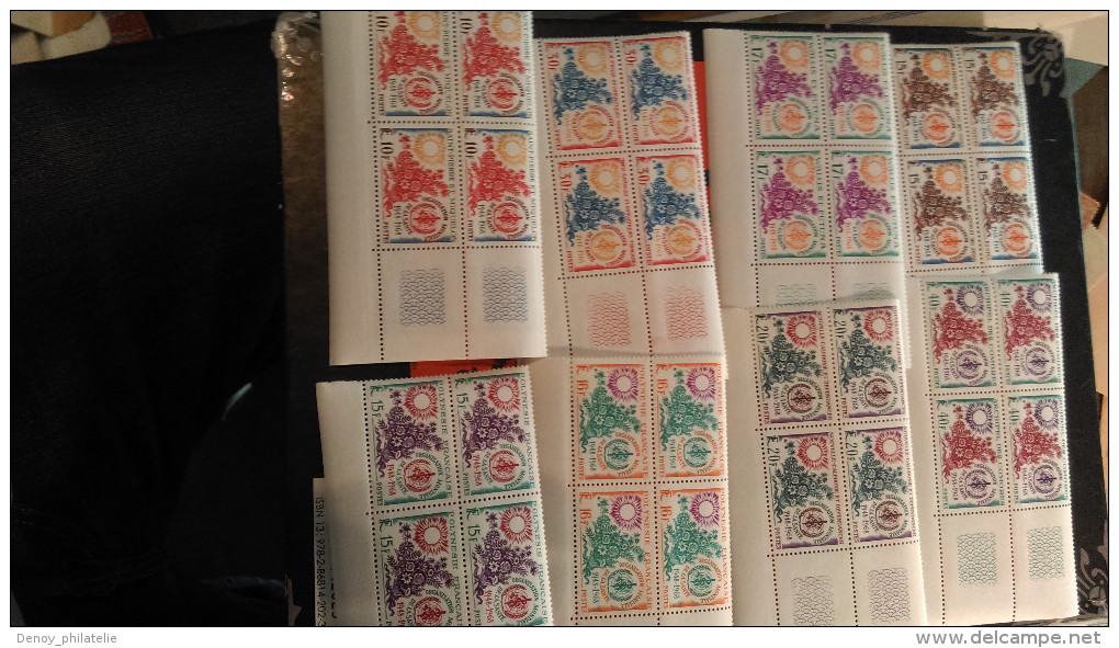 Serie Complete 8 Pays En Bloc De 4 Coin De Feuille Sans Charniére ** 20eme Organisation Mondiale De La Santé 1968 - Zonder Classificatie