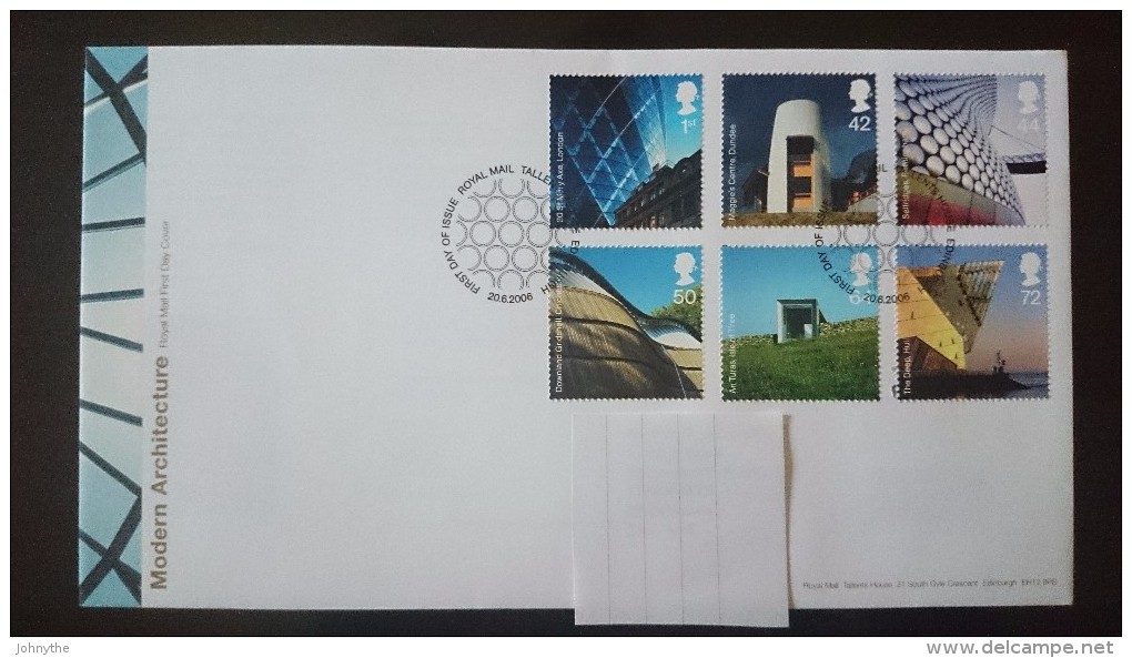 Great Britain 2006 Modern Architecture Fdc - Unclassified