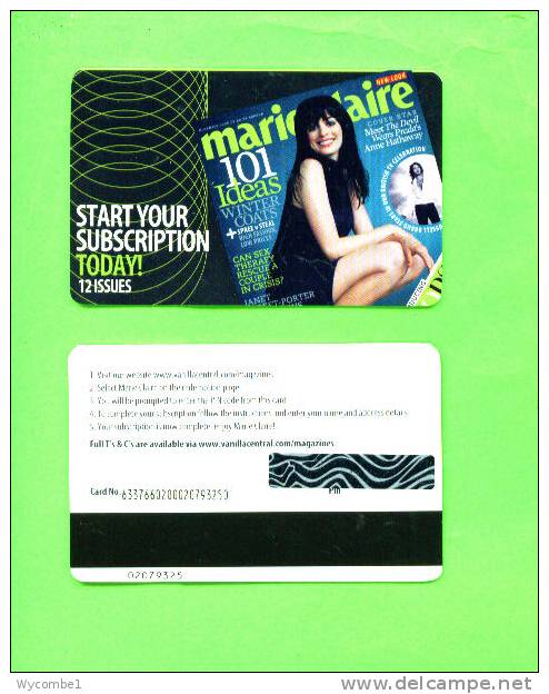 UK - Magnetic Gift Card/Marie Claire - Other & Unclassified