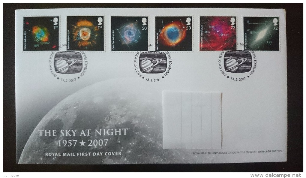 Great Britain 2007 The Sky At Night Fdc - Non Classés
