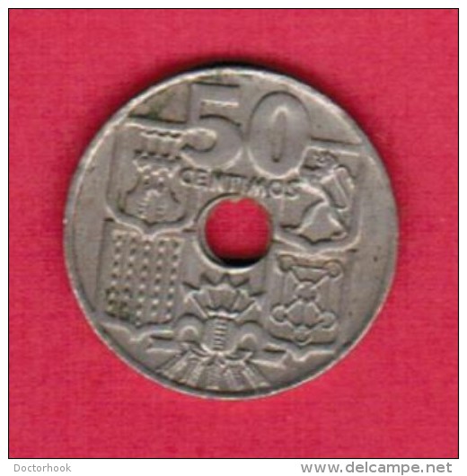 SPAIN  50 CENTIMOS 1949 (62) (KM # 777) - 50 Céntimos