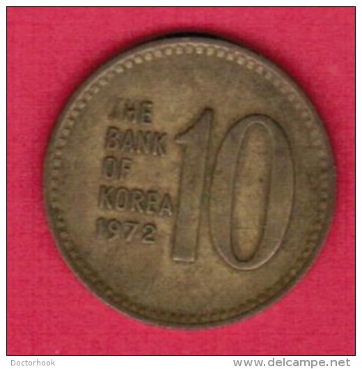 KOREA---South   10 WON 1972 (KM # 6a) - Korea (Zuid)
