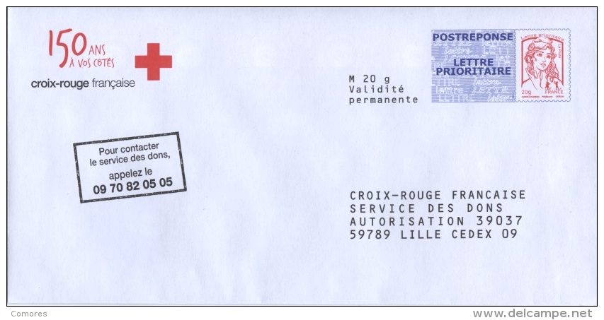 Pret A Poster Reponse (PAP) Croix Rouge Française Agr. 14P247 - Ciappa-Kavena - Prêts-à-poster: Réponse /Ciappa-Kavena