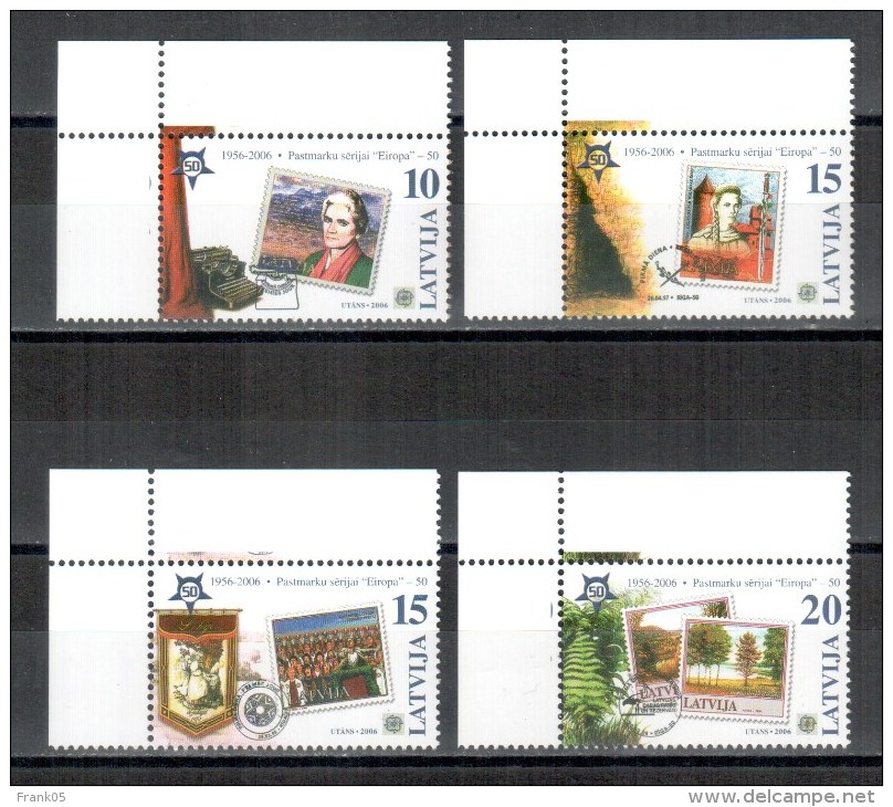 Lettland / Latvia / Lettonie 50th Anniversary Of The First Europe Stamp Satz / Set ** - 2006