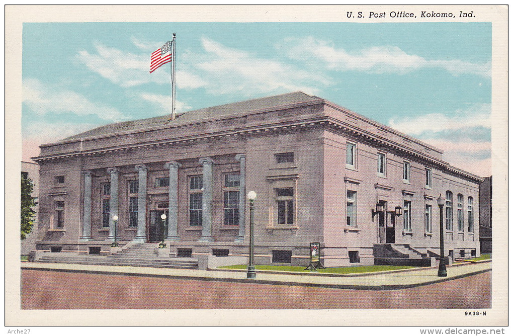 CPA - USA - Kokomo Post Office - Indiana - Autres & Non Classés