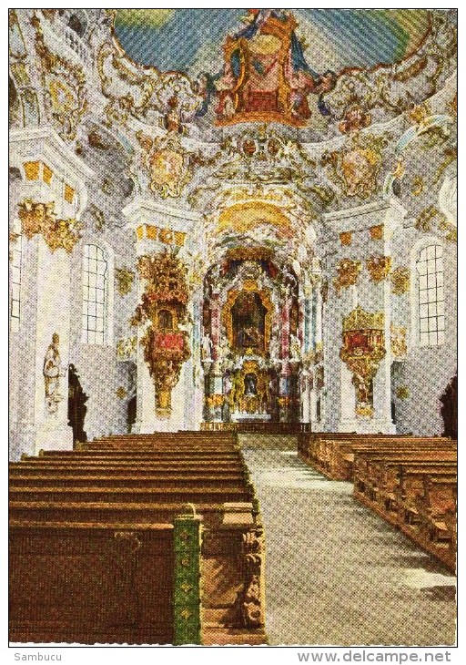 Die Wies - Wallfahrtskirche Des Prämonstratenserklosters Steingaden - Gesamtsnsicht Ca 1980 - Weilheim