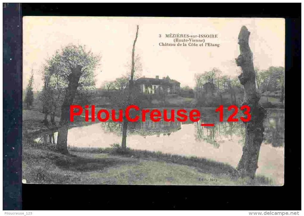 87 Haute Vienne - MEZIERE (MEZIERES) Sur ISSOIRE - " Château De La Côte Et L'Etang " - Meziere Sur Issoire