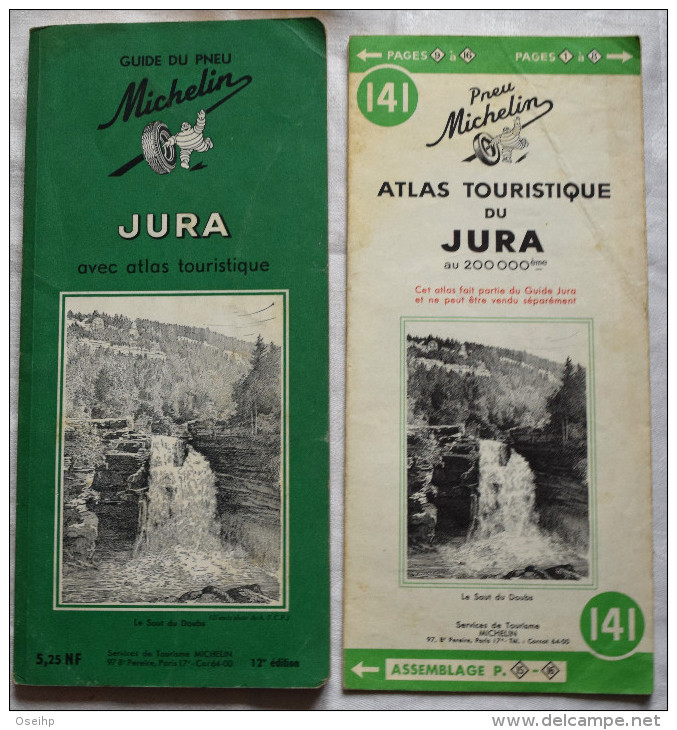 Guide Vert MICHELIN - 141 JURA Avec Atlas Touristique 1962 - Michelin (guide)