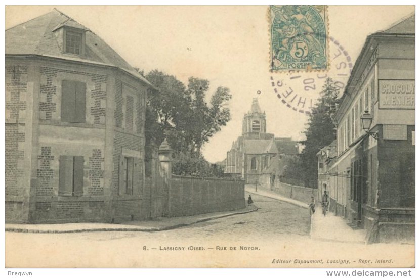 60 - CPA Lassigny - Rue De Noyon - Lassigny