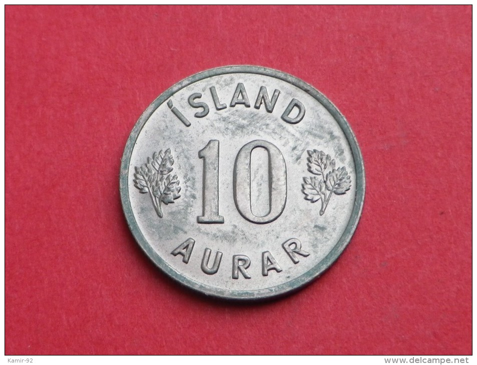 Islande   10 AURAR    1969     KM#.10    CUPRO  NICKEL     UNC SUPERBE - Islande