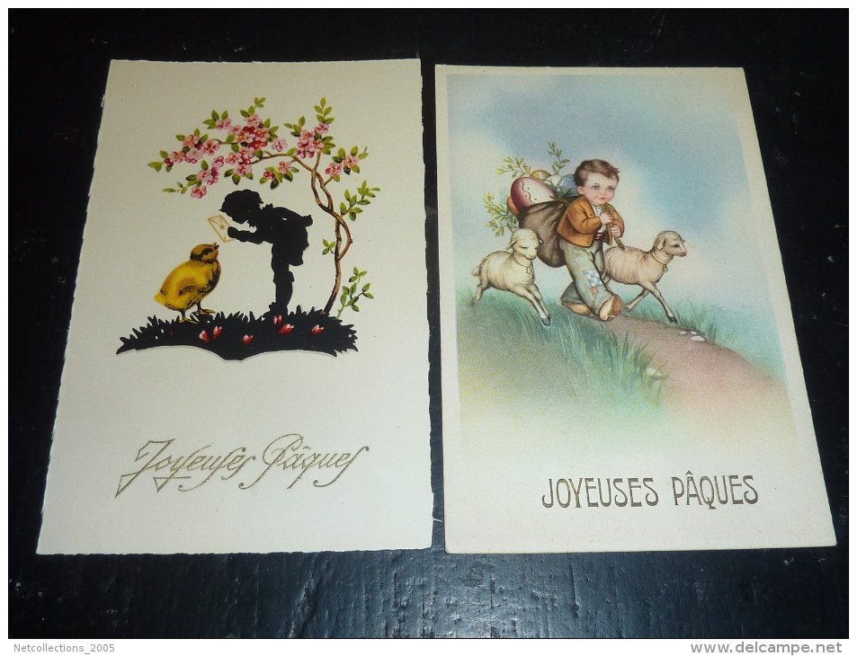 LOT DE 14 CARTES POSTALES THEME PAQUES JOYEUSE PAQUES POUSSIN OEUFS ...- Illustration (M) - Pâques