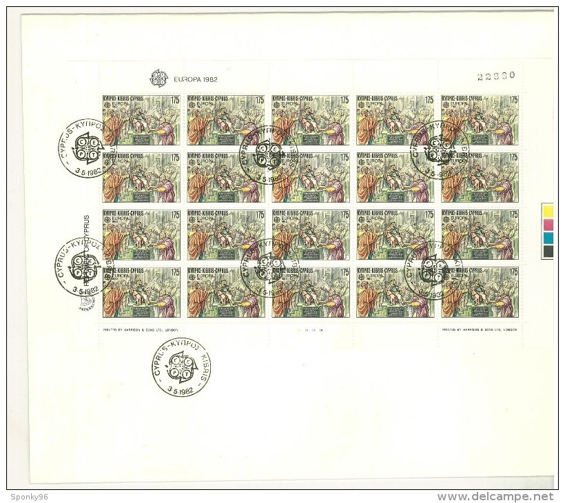 EUROPA CEPT - FDC - CIPRO AMMINISTRAZIONE TURCA  - ANNO 1982  - MINIFOGLIO  SU BUSTA - 2 BUSTE - CYPRUS - - Unused Stamps