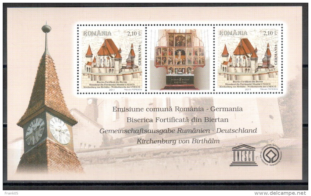 Rumänien / Romania / Roumanie 2011 Birthälmer Kirchenburg Kulturerbe Der Menschheit / World Heritage UNESCO ** - UNESCO