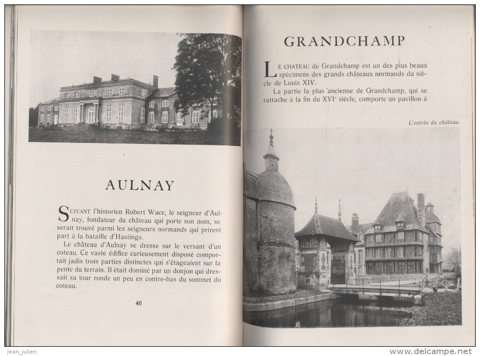 CHATEAUX DE NORMANDIE   -  Offert à Une Intendante ,en Souvenir Du Camp De LOUBEYRAT En 1945 - - Normandie