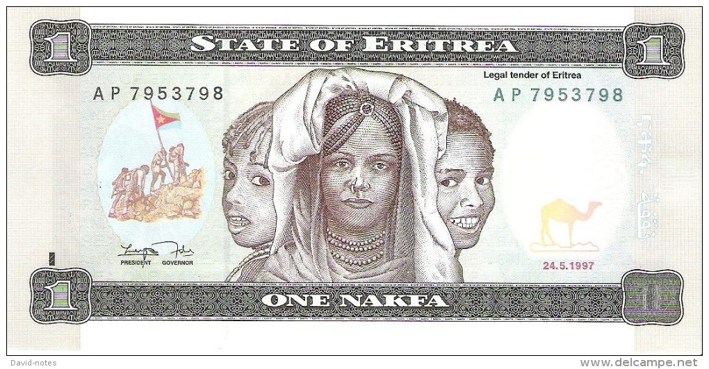 Eritrea - Pick 1 - 1 Nakfa 1997 - Unc - Eritrea