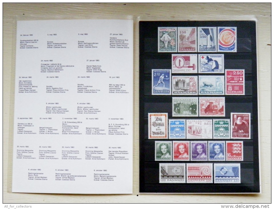 SALE! Mint MNH Stamps From Denmark 1983 In Folder - Nuovi