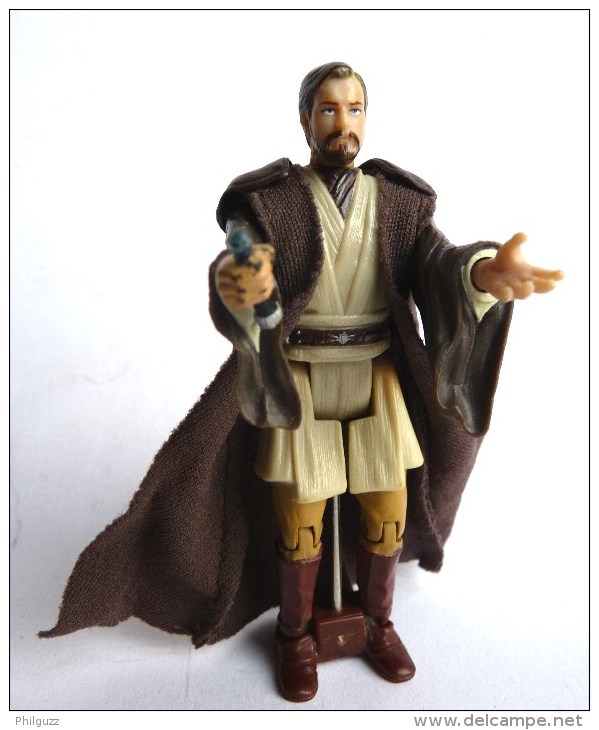 1 FIGURINE STAR WARS 2005 OBI WAN KENOBI 2 Sabre Laser Cassé Hasbro China - Episodio I