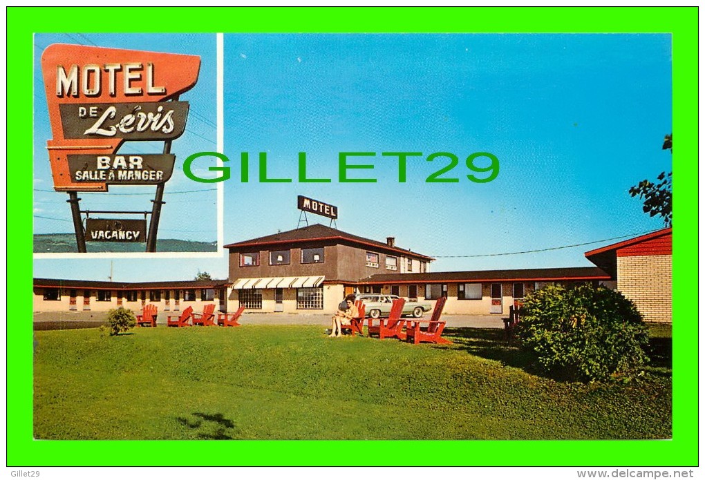 LEVIS, QUÉBEC - MOTEL DE LÉVIS - W. SCHERMER - ANIMÉE - - Levis