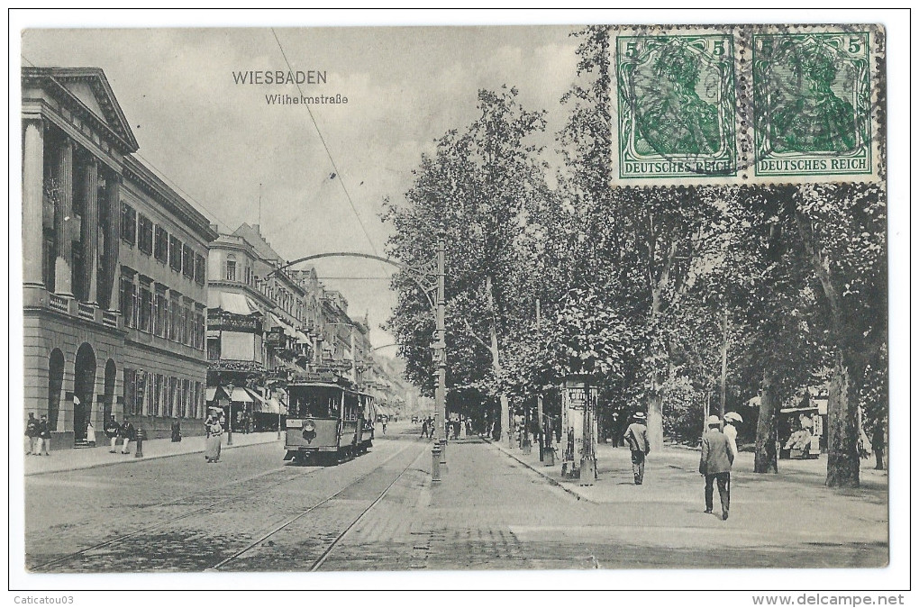 WIESBADEN (Allemagne)  - Wilhelmstrasse - Tramway - Wiesbaden