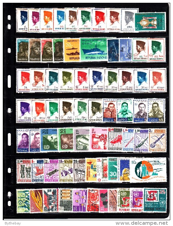 Indonesia Lot Of 141 Postage Stamps - Mint, Used - Vrac (max 999 Timbres)