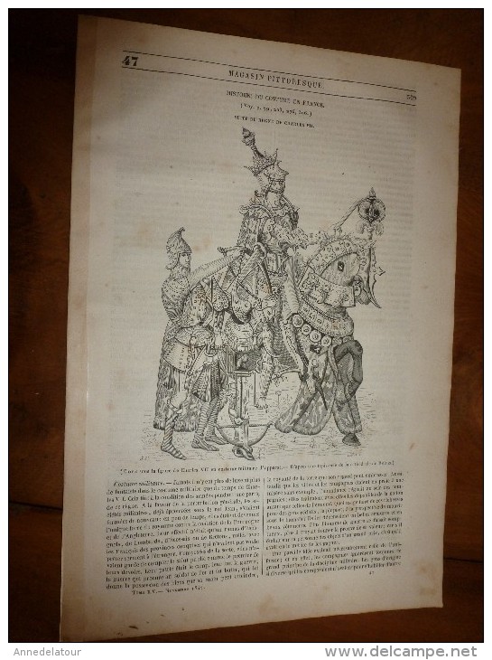 1847 MP  Le Costume De Gens D'armes ; Guadeloupe; Histoire Du Costume En France; ...etc - 1800 - 1849