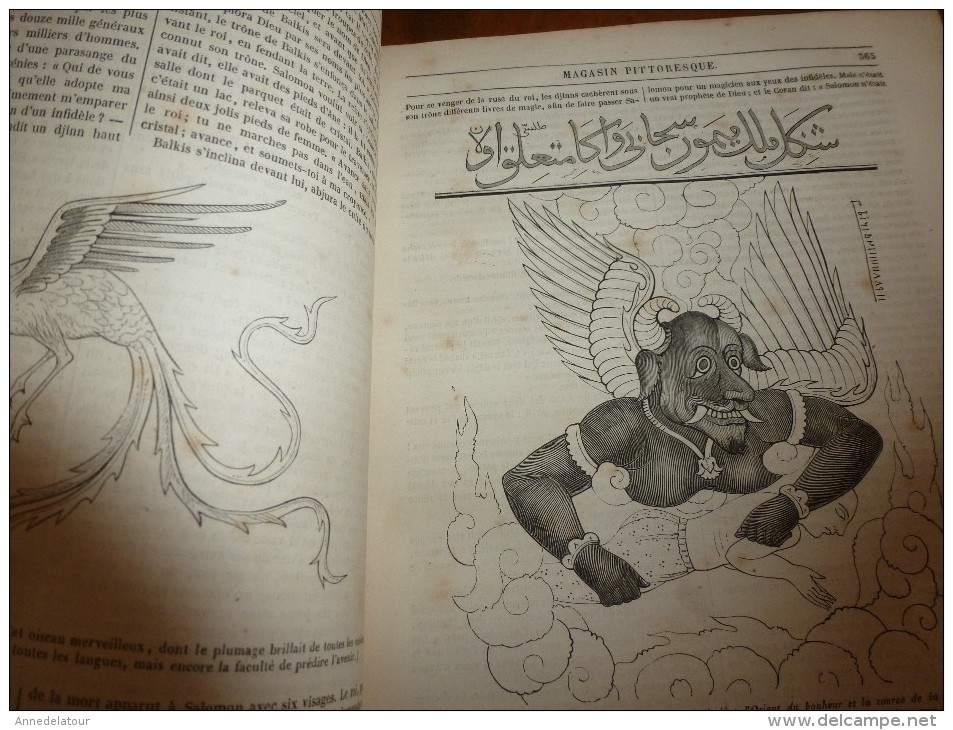 1847 MP   LAVAL (descrip+ Grav); Légendes Bibliques Des Musulmans; Influence De La Moralité Sur La Physionomie; Etc - 1800 - 1849