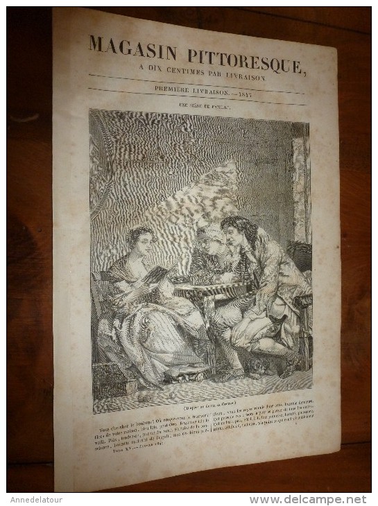 1847 MP   Où Trouver Le BONHEUR; Pavillon Du Glacier De L'Aar; Palais Borghèse  ;Influence Des Femmes;Cavalier Wahaby - 1800 - 1849