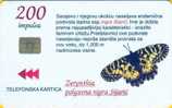 BUTTERFLY ( Bosnia Chip Card ) Papillon Butterflies Schmetterling Papillons Mariposa Farfalla Animals Animaux Fauna - Bosnia