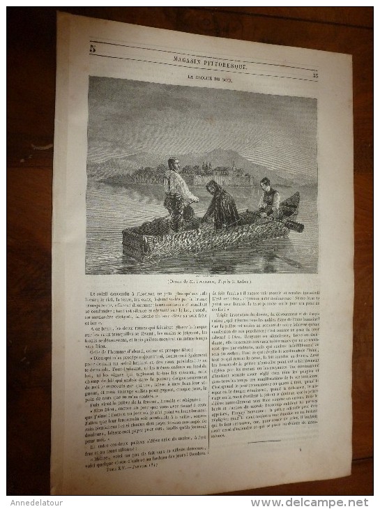 1847 MP Les PIERRES DRUIDIQUES Dans Le Champ De Carnac (Morbihan) ; Le Château De BLANQUEFORT Près De Bordeaux; Etc.. - 1800 - 1849