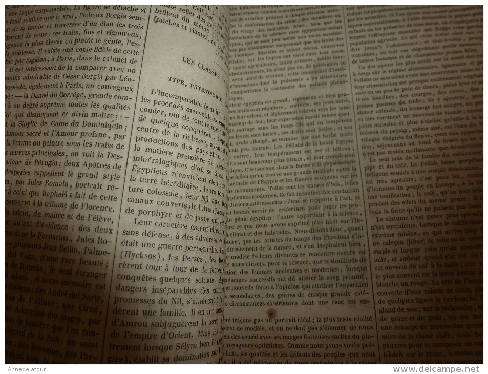 1847 MP Salon Galerie Borghèse; Les Classes Pauvres En EGYPTE (Fellahs) ; Pont SAINT-LAURENT, Sur Le Var (grav-descrip) - 1800 - 1849