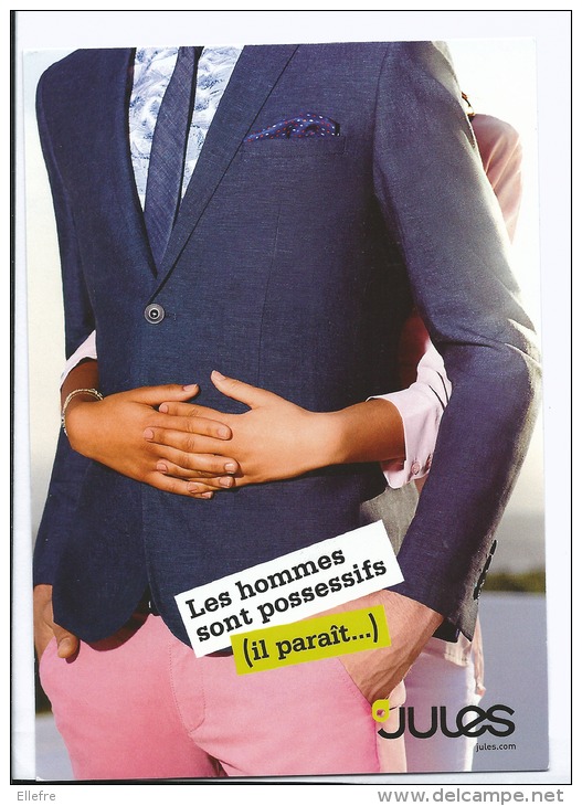 Jules. Com - Mode Homme Couple - Les Hommes Sont Possessifs ( Il Parait ) - Cpm 2015 - Mode