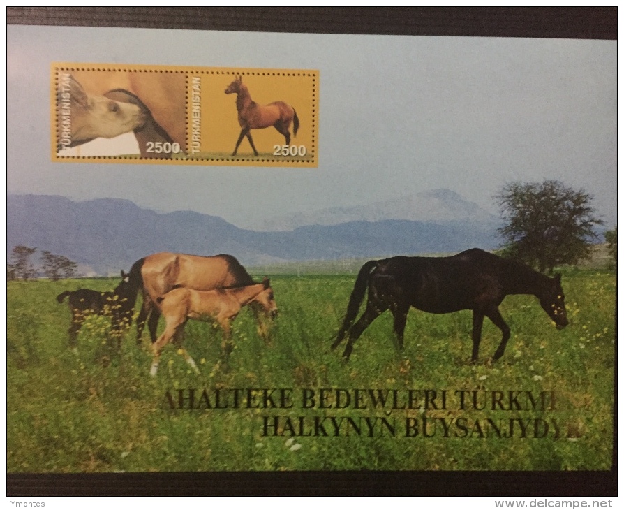 Stamps Turkmenistán  Horses 2005 4 Souvenir Sheet - Turkmenistan