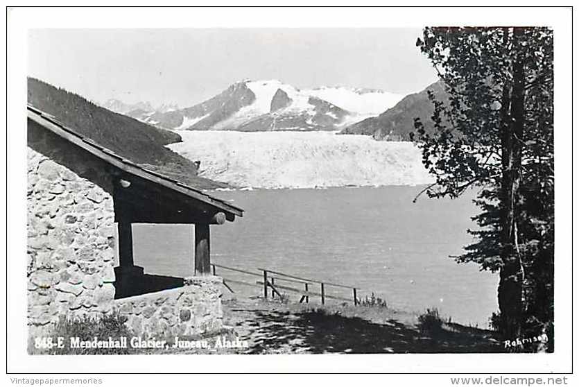 245823-Alaska, Juneau, RPPC, Mendenhall Glacier, Robinson Photo No 848-E - Juneau