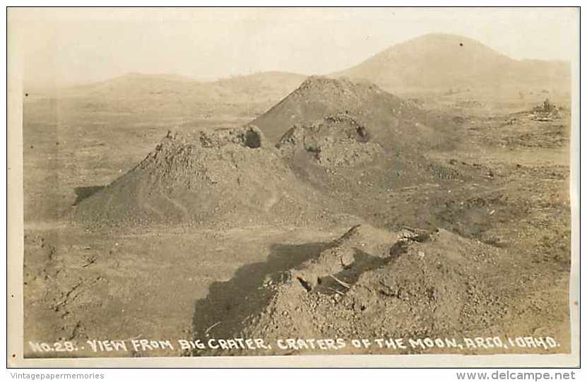 245993-Idaho, Arco, RPPC, Craters Of The Moon, Big Crater, Wesley Andrews Photo No 28 - Altri & Non Classificati