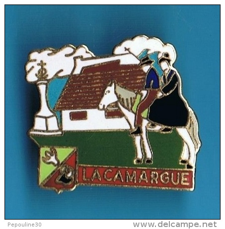 PIN´S //  ** LA CAMARGUE ** . (GF) - Bullfight - Corrida