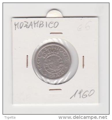 MOZAMBICO   5 ESCUDOS   ANNO 1960 ARGENTO - Mozambique