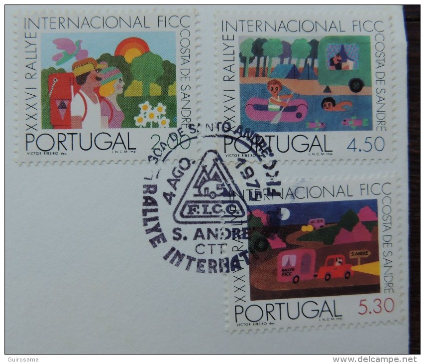 Enveloppe Premier Jour : XXXVI Rallye International  FLCC &ndash; 04/08/1975 &ndash; Lagoa De Santo-André - Emissions Locales