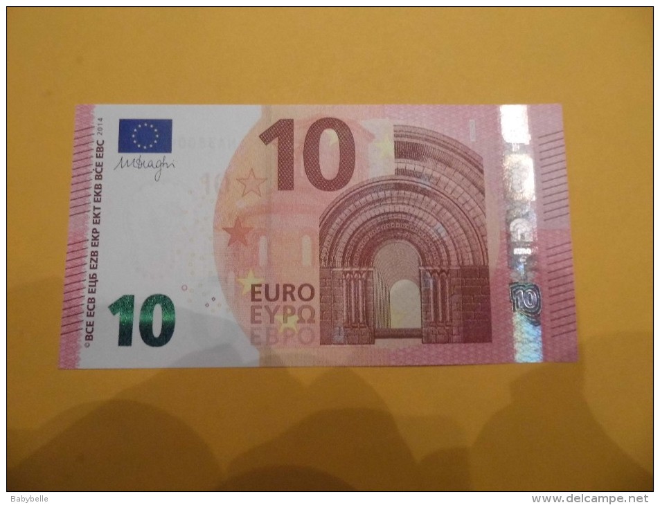 BILLET DE 10 EUROS AUTRICHE N 002 H3 SERIE NA  M DRAGHY  UNC - 10 Euro