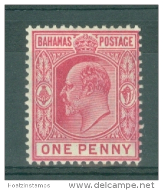 Bahamas: 1906/11   Edward    SG72    1d     MH - 1859-1963 Crown Colony