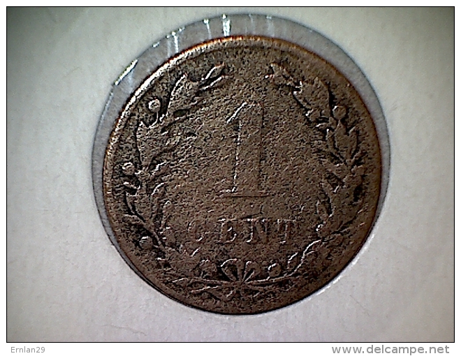 Nederland 1 Cent 1877 - 1849-1890 : Willem III