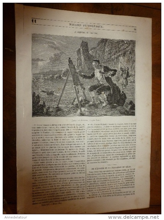 1847 MP Freeman, Peintre De Marine; Pauvres En Egypte Et Habitation Et Meubles Des Fellahs ;Orfévrerie Depuis Le XIIe S - 1800 - 1849