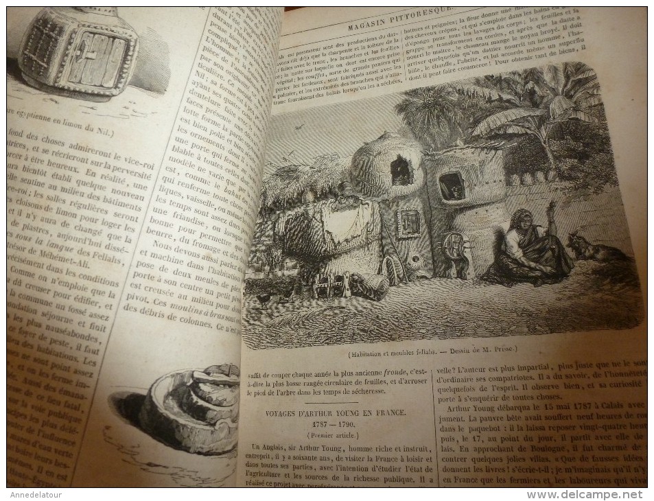 1847 MP Freeman, Peintre De Marine; Pauvres En Egypte Et Habitation Et Meubles Des Fellahs ;Orfévrerie Depuis Le XIIe S - 1800 - 1849