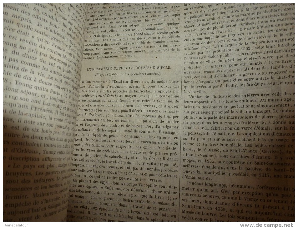 1847 MP Freeman, Peintre De Marine; Pauvres En Egypte Et Habitation Et Meubles Des Fellahs ;Orfévrerie Depuis Le XIIe S - 1800 - 1849