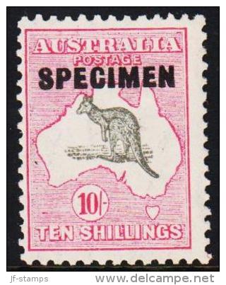 1932. Map With Kangoru 10 Shilling SPECIMEN. Scarce Stamp..   (Michel: 109x SPECIMEN) - JF190505 - Nuevos