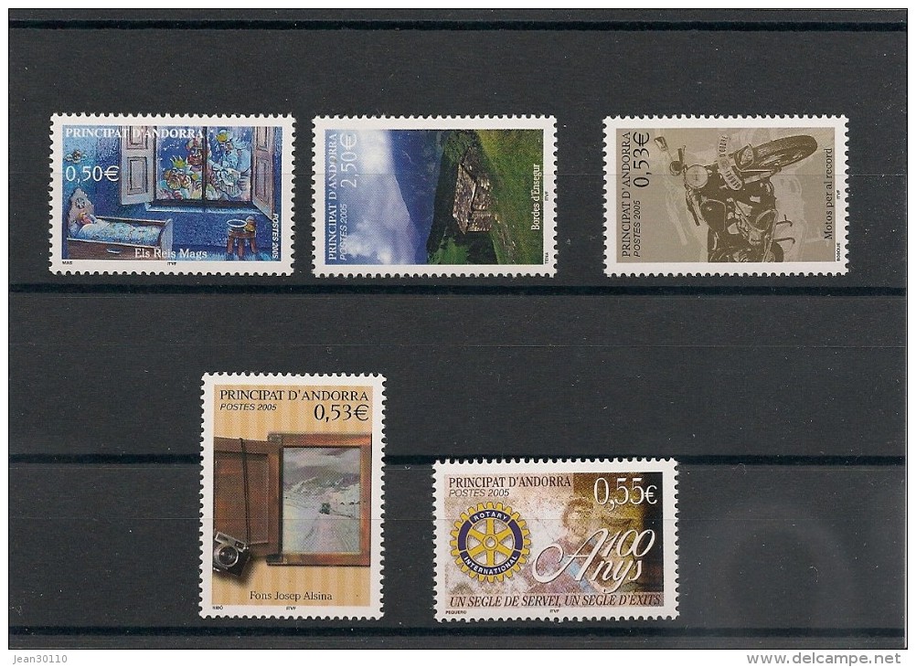 ANDORRE  Année 2003 N° Y/T : 604-613/14-617/18** Côte: 16,10 € - Unused Stamps