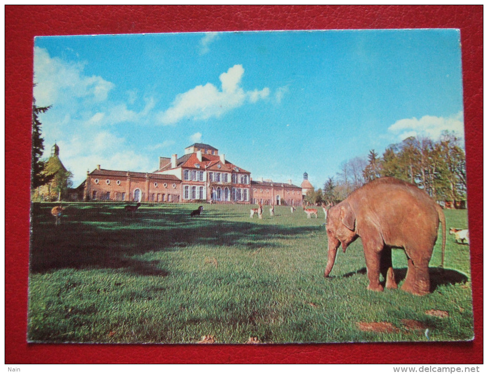 03 - CHATEAU SUR ALLIER - " AUGUSTINE " ELEPHANT ASIATIQUE DEVANT LE CHATEAU - " RESERVE DE SAINT AUGUSTIN - - Autres & Non Classés