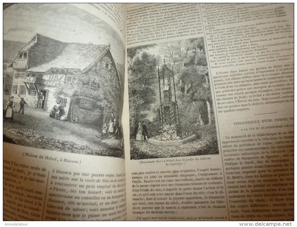 1847 MP Cascade De La Roumel (Constantine);Moutarde De Dijon; Maison De Hebel à Hausen; Carlsruhe;Amusements Louis XIV - 1800 - 1849